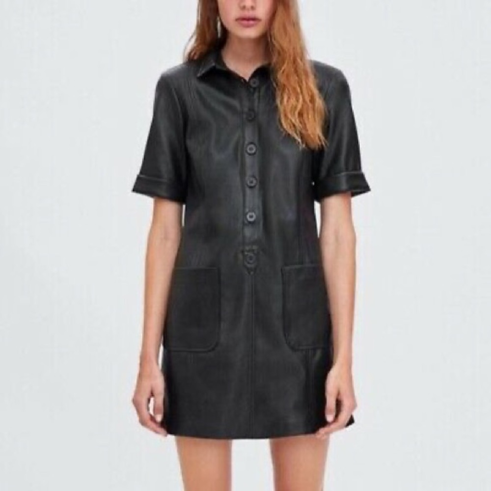 Faux Leather dress